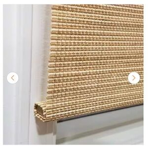 🌿🦋 Modern Farmhouse Natural MultiWeave Cordless
Light-Filtering Bamboo Shades